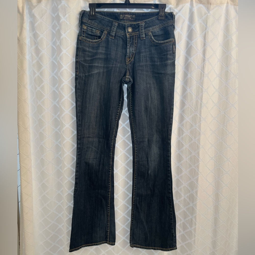 Silver Flare Jeans